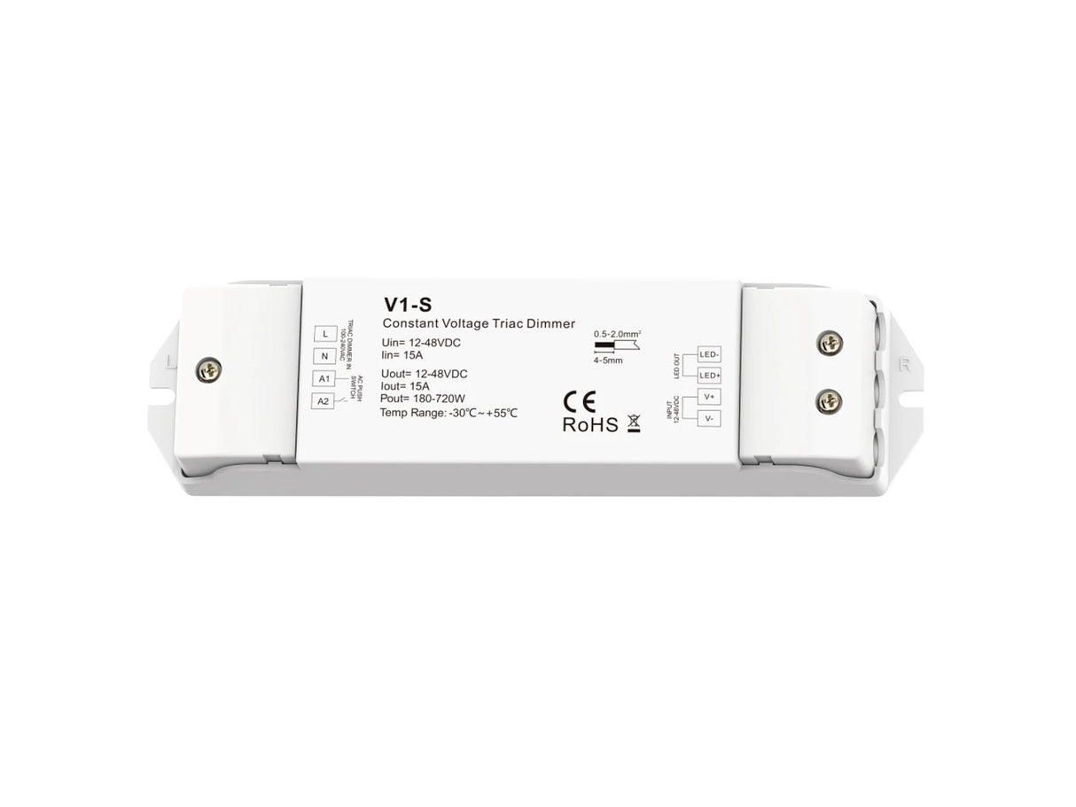 Dimbare LED Strip controller AC100V-240V 15A - voor Wit licht