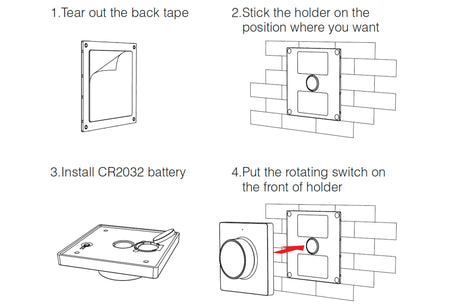 Mi-Light afstandsbediening CCT magneet close-up