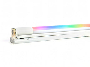 WiFi LED TL Buis RGB 60cm 9W plug&play, productfoto en brandend (foto 1)
