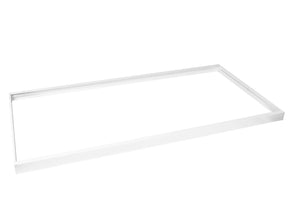 Wit Opbouw frame LED Paneel 60x120cm - Extra hoog 68mm, opbouwframe en voorkant in beeld