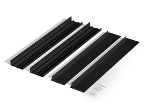 Surface-Mount Frame for Back-lit LED Panel 60x60 cm Black