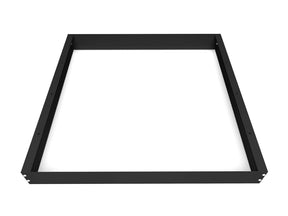 Zwart Opbouw frame LED Paneel 60x60cm - Extra hoog 68mm, opbouwframe en voorkant in beeld (foto 1)
