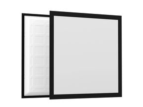 Zwart LED Paneel 62x62cm - 36W - 140lm/W - Instelbare lichtkleur CCT, voorkant in beeld en