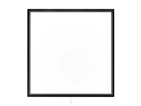 Zwart LED Paneel 60x60 cm - 36W- 140lm/W - Instelbare lichtkleur CCT, voorkant in beeld en back-lit