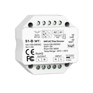 Variateur Push LED WiFi 200W Triac 2.4G