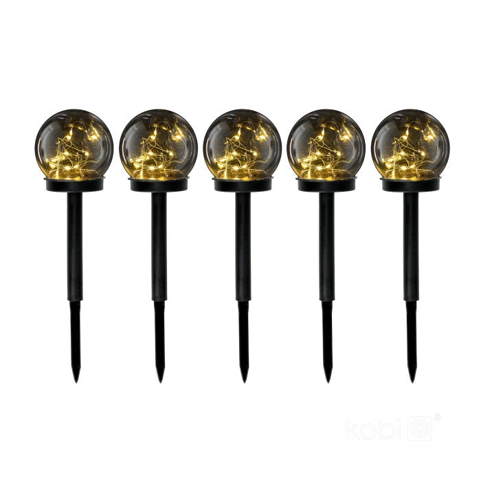 Solar LED Globe tuinlamp 0,12W | set 5 stuks