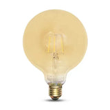 E27 LED-Lampe, Filament G125, 6 W, 2200 K, weiß, dimmbar
