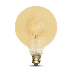 Lampe LED E27 filament G125 6W 2200K blanc dimmable