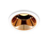 Rose Gold LED Recessed Spotlight 5W ⌀83mm tiltable White edge