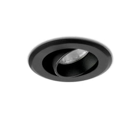 Zwarte LED Inbouwspot 5W 3000K warm wit ⌀70mm kantelbaar, overzichtsfoto