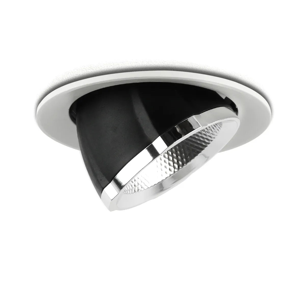 Gimbal LED recessed spotlight 20W ⌀165mm 90° tiltable 360° rotatable
