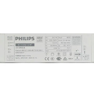 Philips Xitanium LED Driver 44W Dali dimbaar flikkervrij Wisselende uitgangsstroom: 700mA/800mA/900mA/1050mA