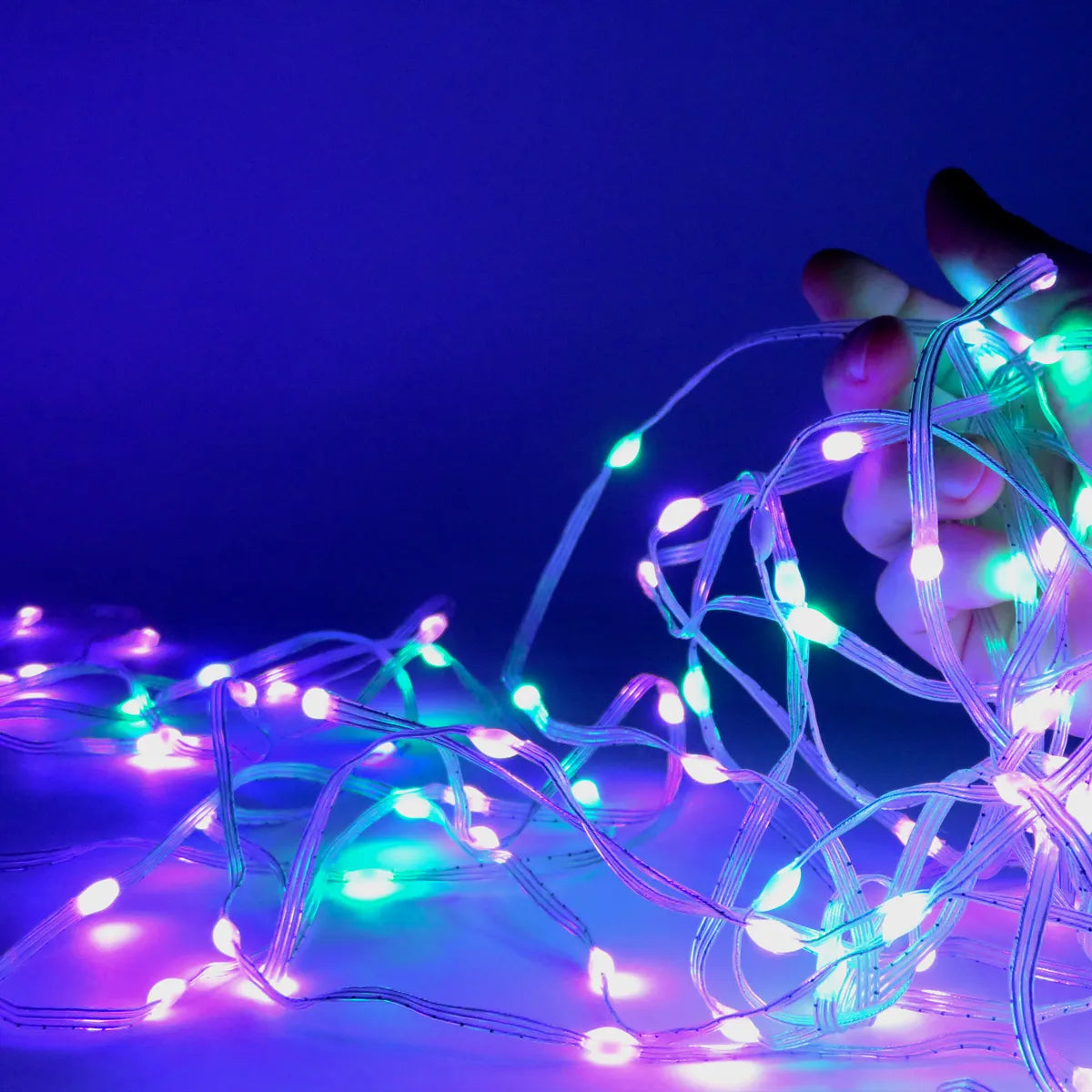 Intelligente LED-Weihnachtsbeleuchtung, Lichterkette RGB, 10 Meter, App-Steuerung, 5 Watt